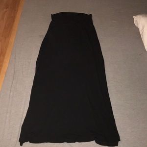 Black maxi skirt